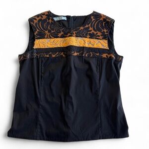 Prada 2015 Brocade Floral Sleeveless Top - IT 42